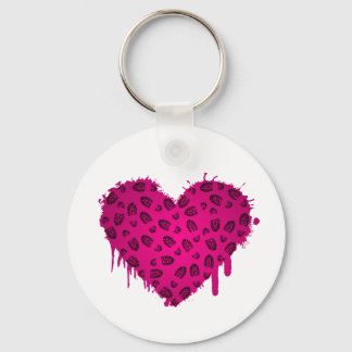 bootstomp heart keychain