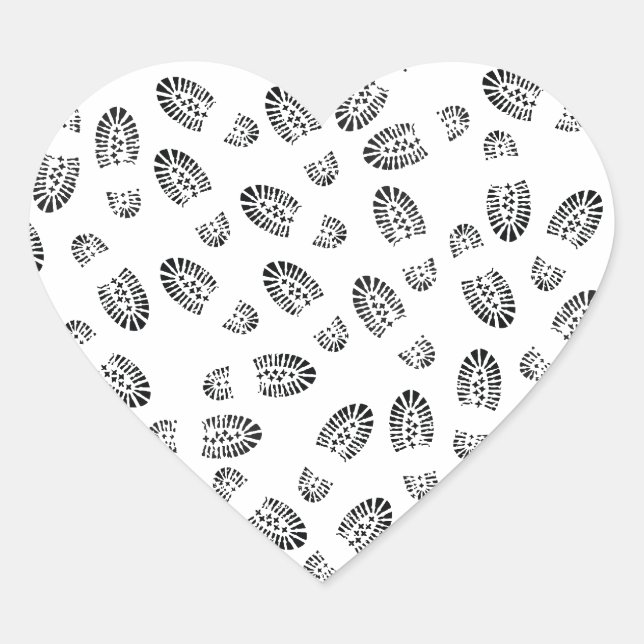 bootstomp heart sticker (Front)