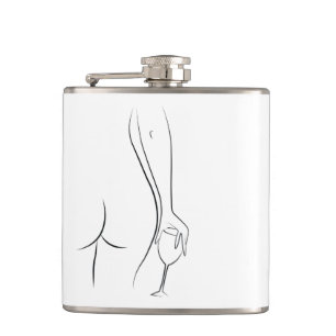 Booty and wine o'clock flask