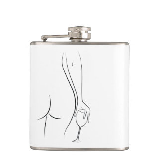 Booty and wine o'clock flask