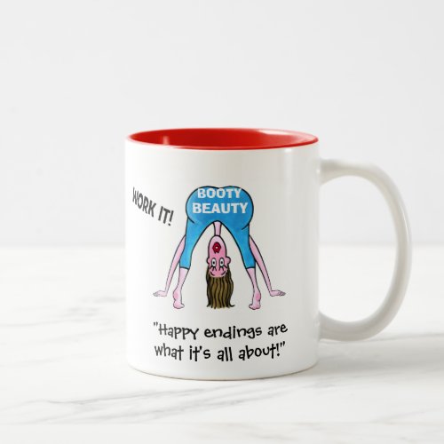 BOOTY BEAUTY_Happy Endings are what its all about Two_Tone Coffee Mug