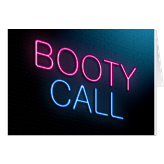 Booty Call Cards (Front Horizontal)