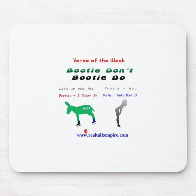 booty don't - mouse mouse pad (Front)