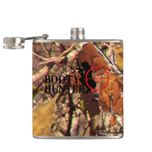 Booty Hunter on Fall Camo Flask