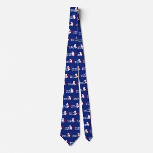 Booty Hunter on Navy Blue Neck Tie