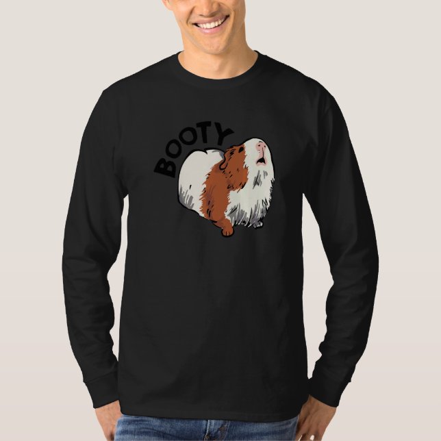 Booty Pig Graphic Guinea Pig Owner Pet Cavy Animal T-Shirt (Front)