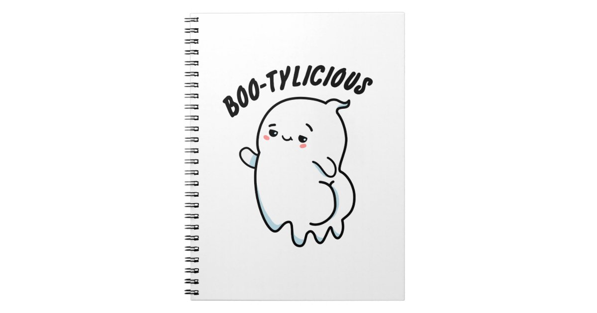 Bootylicious Cute Halloween Dancing Ghost Pun Notebook Zazzle