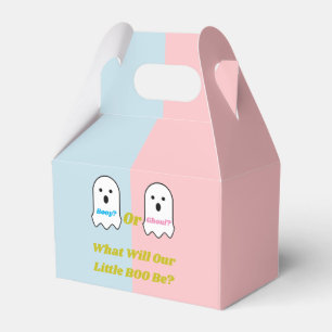 Booy or Ghoul Halloween Ghost Gender Reveal Favor Boxes