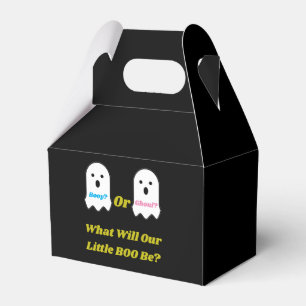 Booy or Ghoul Halloween Ghost Gender Reveal Favor Boxes