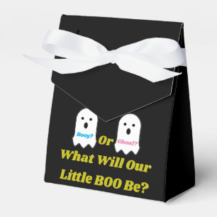 Booy or Ghoul Halloween Ghost Gender Reveal Favor Boxes