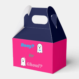 Booy or Ghoul Halloween Ghost Gender Reveal Favor Boxes