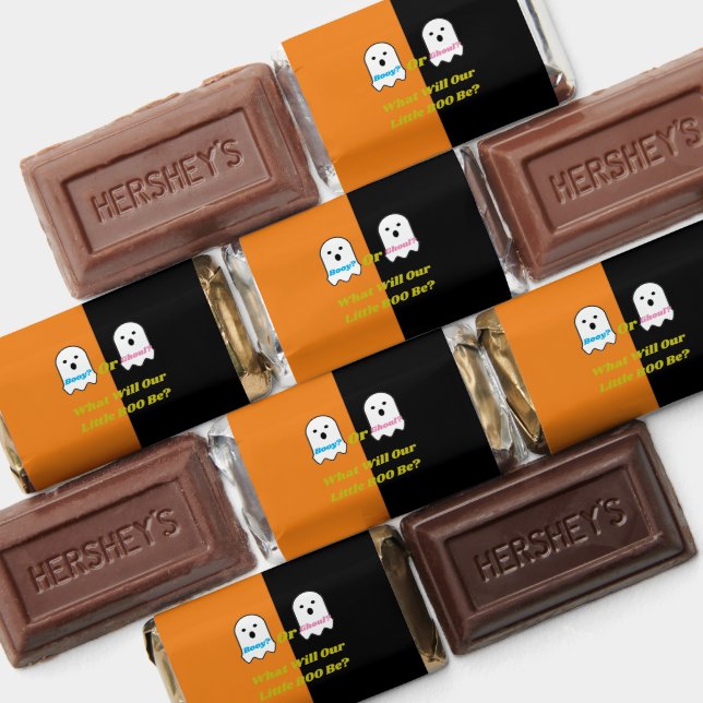 Booy or Ghoul Halloween Ghost Gender Reveal Hershey's Miniatures (Assorted)