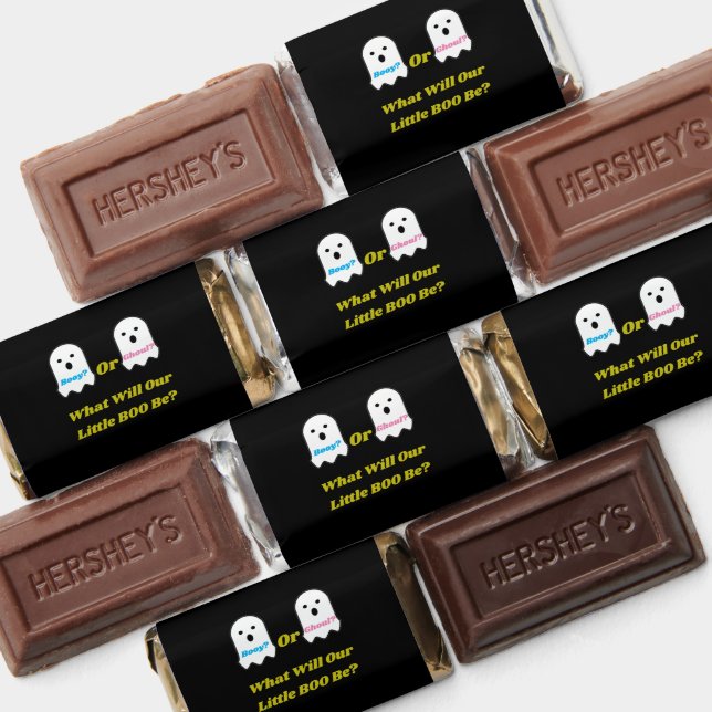 Booy or Ghoul Halloween Ghost Gender Reveal Hershey's Miniatures (Assorted)