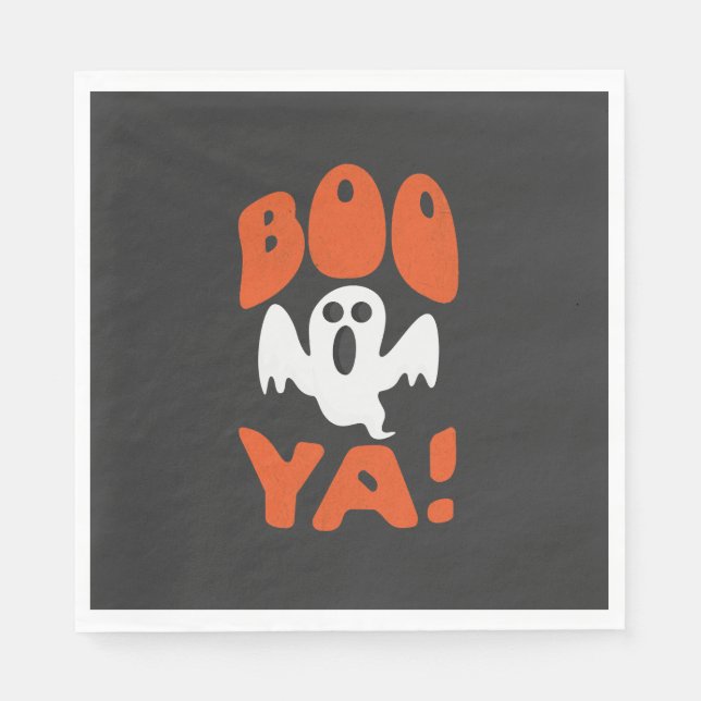 Booya! Halloween Scary Goblin Halloween Napkins (Front)