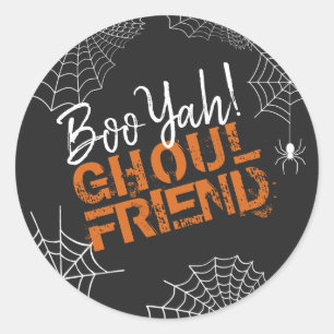 BooYah Ghoul Friend Halloween ID684 Classic Round Sticker