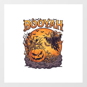 Booyah Halloween Pumpkin Grim Reaper Orange Moon_1 Floor Decals