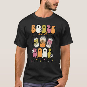 Booze And Boos Groovy Boo Crew Halloween Costume T-Shirt