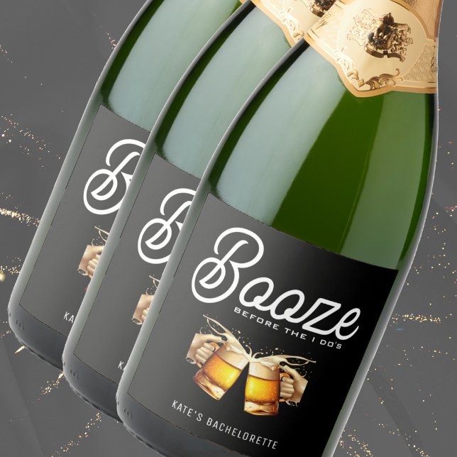 Booze Before I Do's Bachelor Bachelorette Party Sparkling Wine Label (Booze Before I Do's Bachelor Bachelorette Party Sparkling Wine Label
)