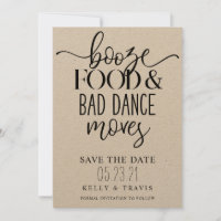Booze Food and Bad Dance Moves Wedding
