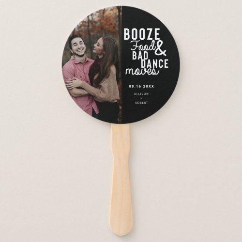 Booze Food  Bad Dance Moves Funny Date Photo Save Hand Fan