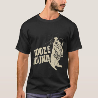 Booze Hound Beer Lover Present Drunk Basset Hound T-Shirt
