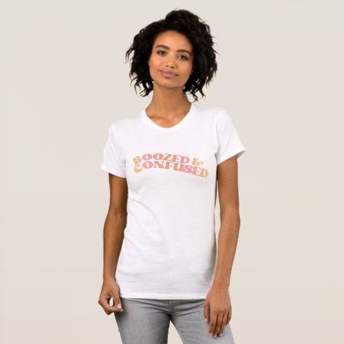 Boozed and Confused Bachelorette Party T_Shirt