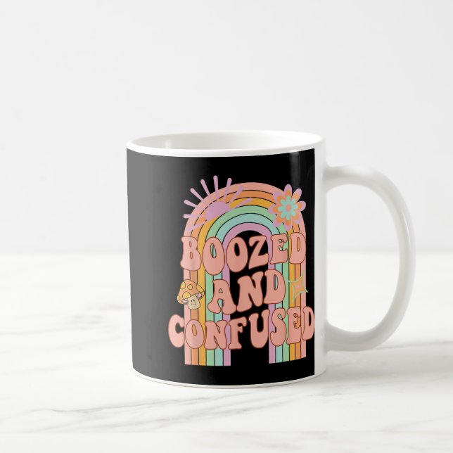 Boozed And Confused Groovy Rainbow Team Bride Bach Coffee Mug (Right)