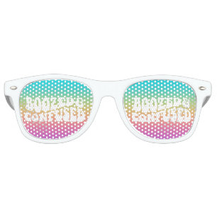 Boozed and Confused Retro Typography Design Retro Sunglasses