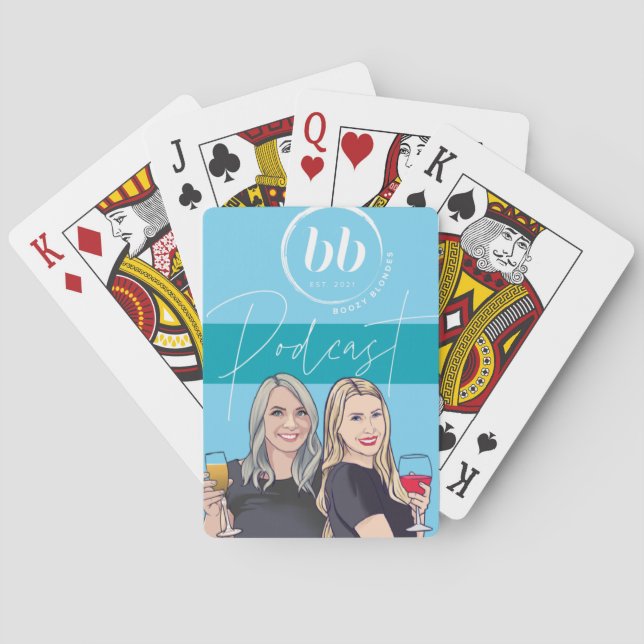 Boozy Blonde Playing Cards (Back)
