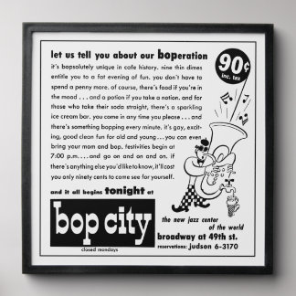 Bop City Jazz Club (New York, 1949) Peel And Stick Photo Tile