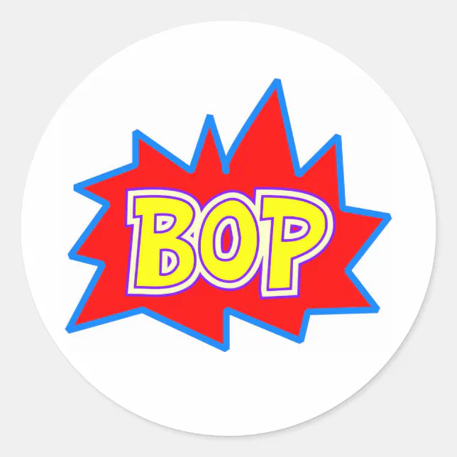 Bop Classic Round Sticker | Zazzle