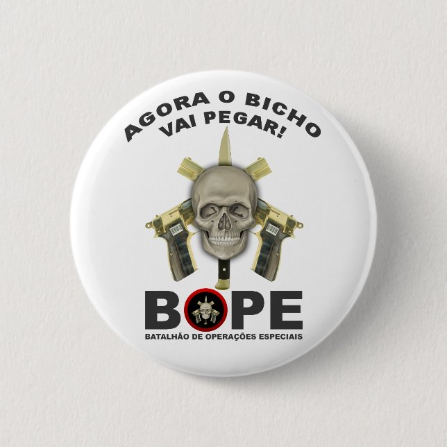 BOPE - Brazilian Police Button (Front)