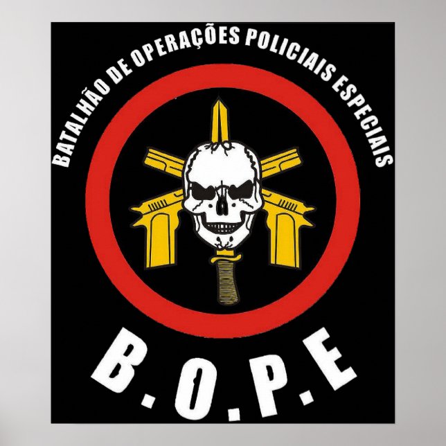 BOPE Tropa De Elite Brazil Special Police Force Poster (Front)