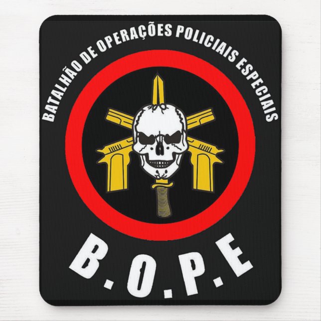BOPE Tropa De Elite Brazilian Special Police Force Mouse Pad (Front)