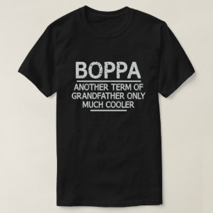 Boppa Definition Funny Meaning Cool Grandpa Gift T-Shirt