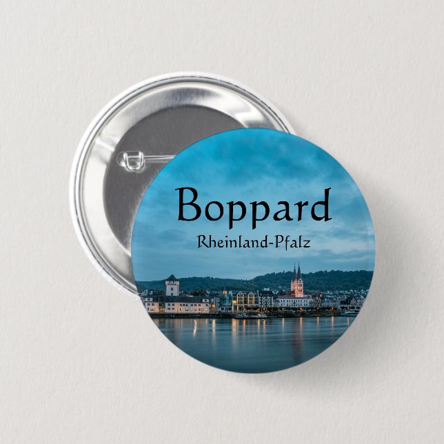 Boppard Germany Souvenir Button (Front & Back)