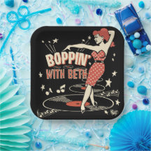 Boppin' With Beth plate