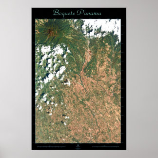 Boquete, Panama satellite poster