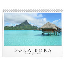 Bora Bora 20XX landscape photography calendar