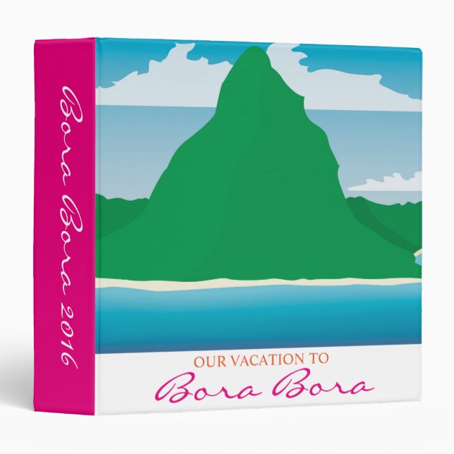 Bora Bora 3 Ring Binder (Front/Spine)
