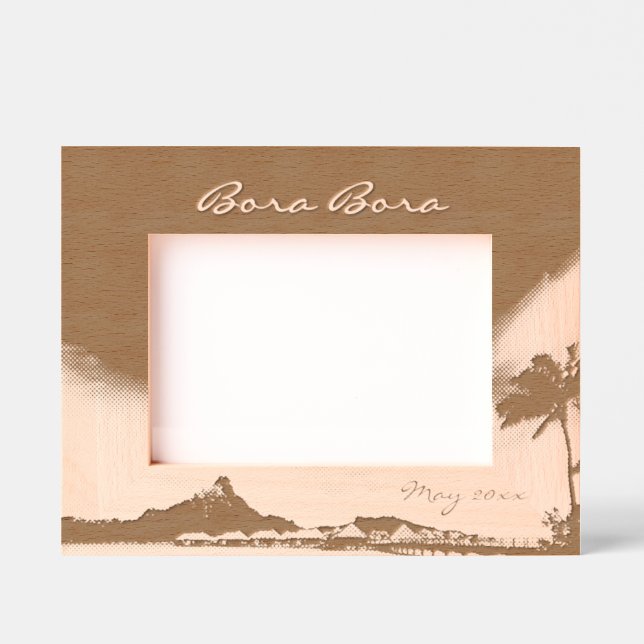 Bora Bora 7" x 5" Engraved Frames (Front)