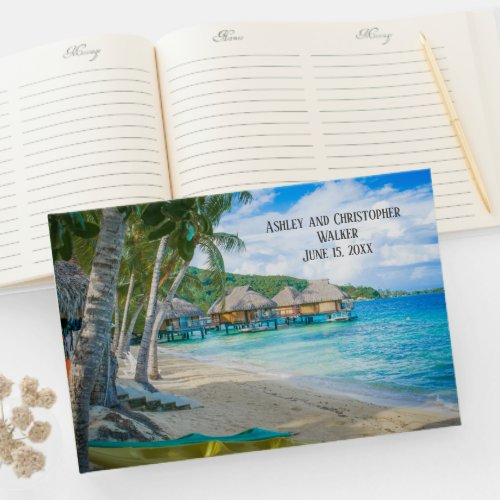 Bora Bora Beach House Bungalows Wedding Guestbook