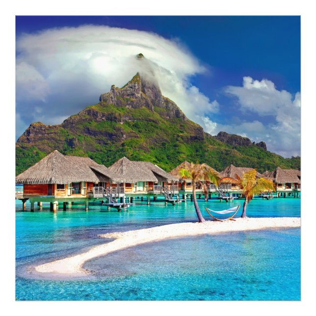 ฺBora Bora Beach Photo Print (Front)