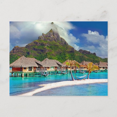 ฺBora Bora Beach Postcard