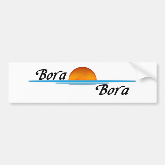 Bora Bora Bumper Sticker (Front)