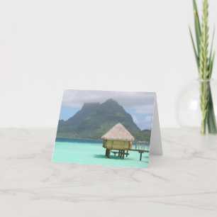 Bora Bora Bungalow Note Card
