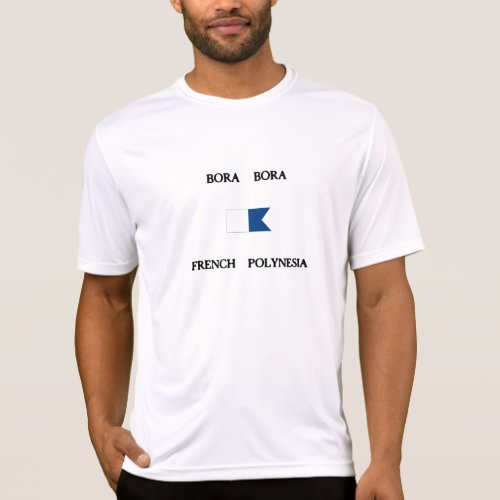Bora Bora French Polynesia Alpha Dive Flag T_Shirt