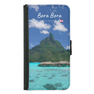 Bora Bora, French Polynesia - Beach Resort Samsung Galaxy S5 Wallet Case