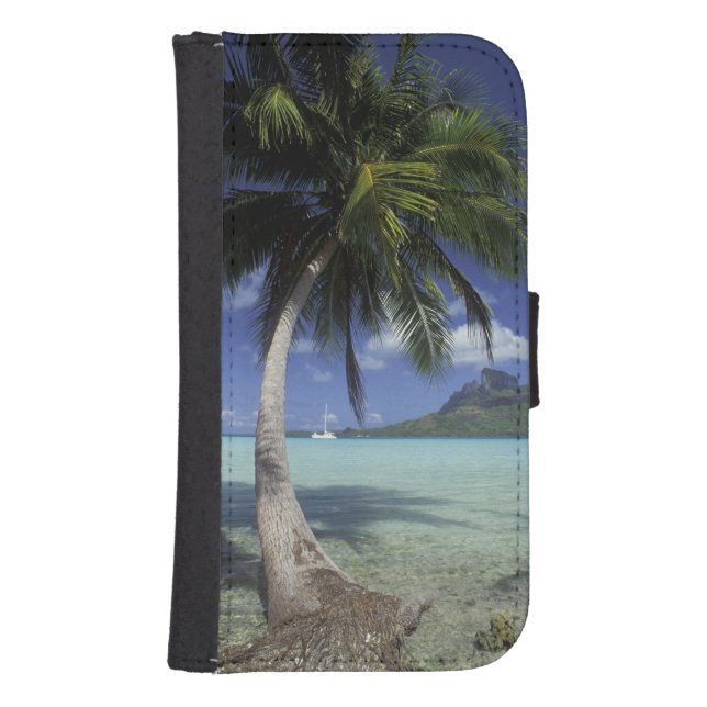 Bora Bora, French Polynesia Mt. Otemanu seen Samsung Galaxy Wallet Case (Front)