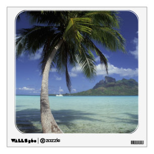 Bora Bora, French Polynesia Mt. Otemanu seen Wall Decal